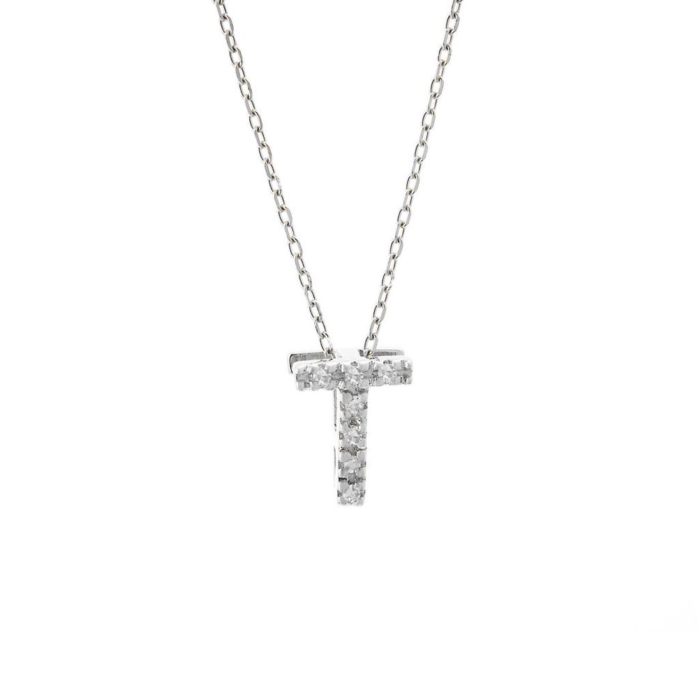 Diamond Intiial Necklace (14kw)